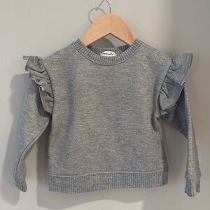Splendid toddler sweatshirt in a glittery heather grey